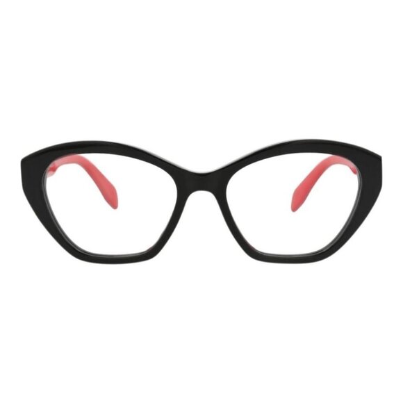 Alexander McQueen Womens Cat Eye Black Black Transparent Fashion Designer - Picture 1 of 4